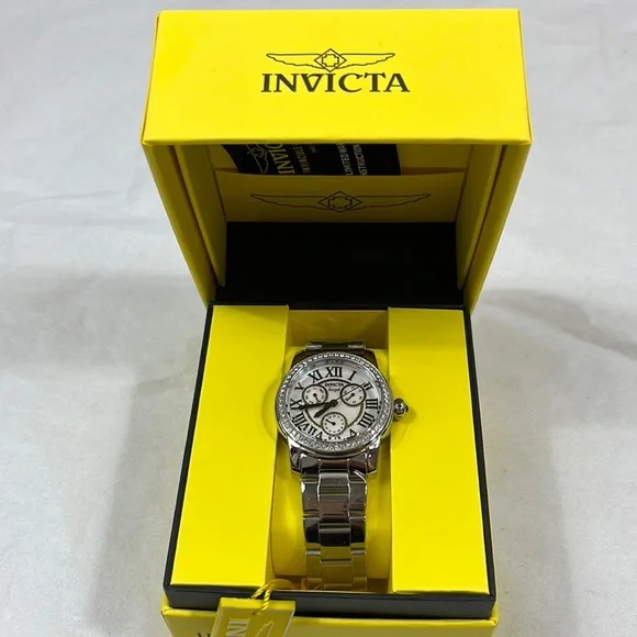 Invicta Angels NIB watch Amazon.com: Invicta Angel Lady 20mm Stainless Steel Steel  main image 2